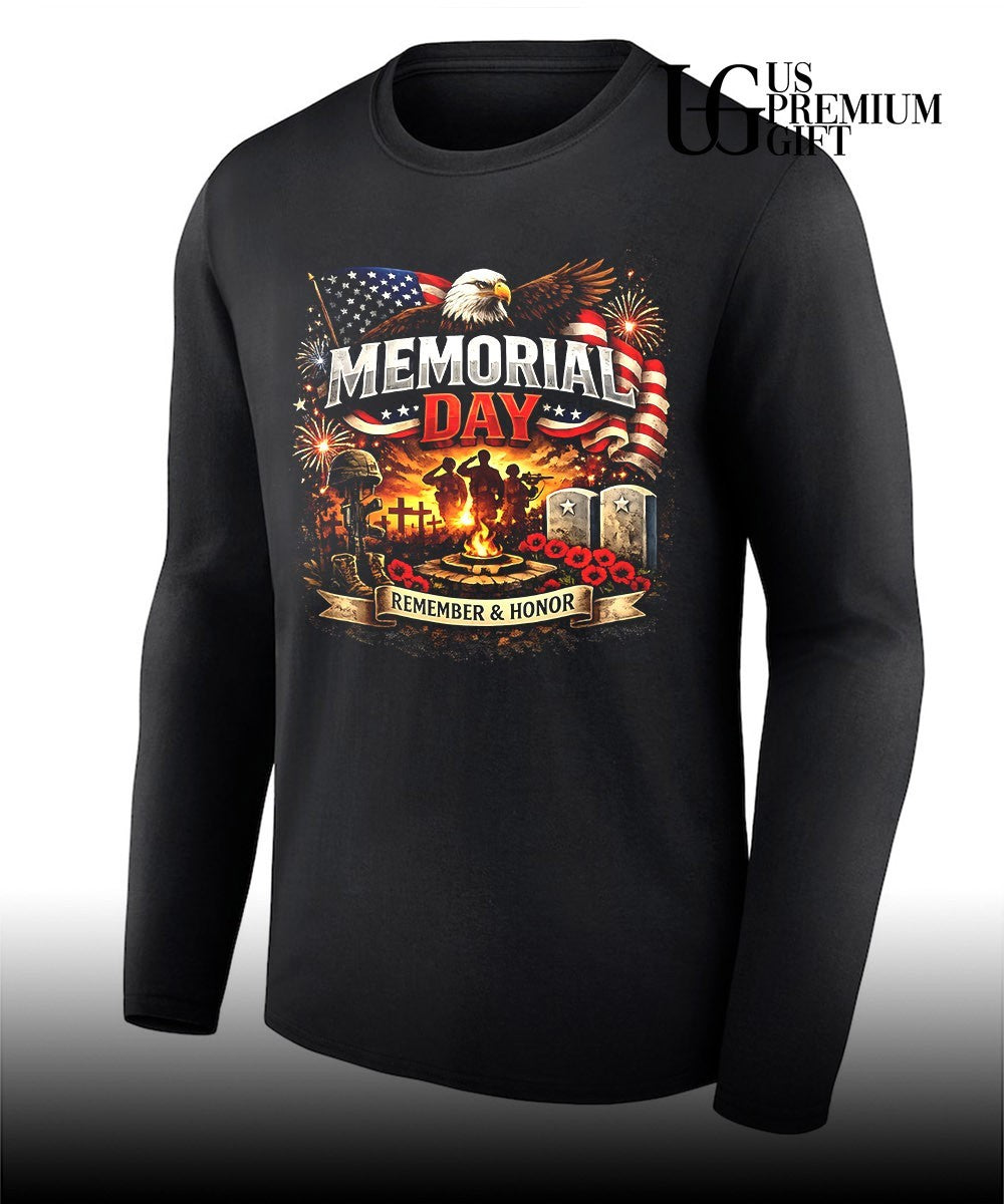 Memorial day patriotic American graphic shirt