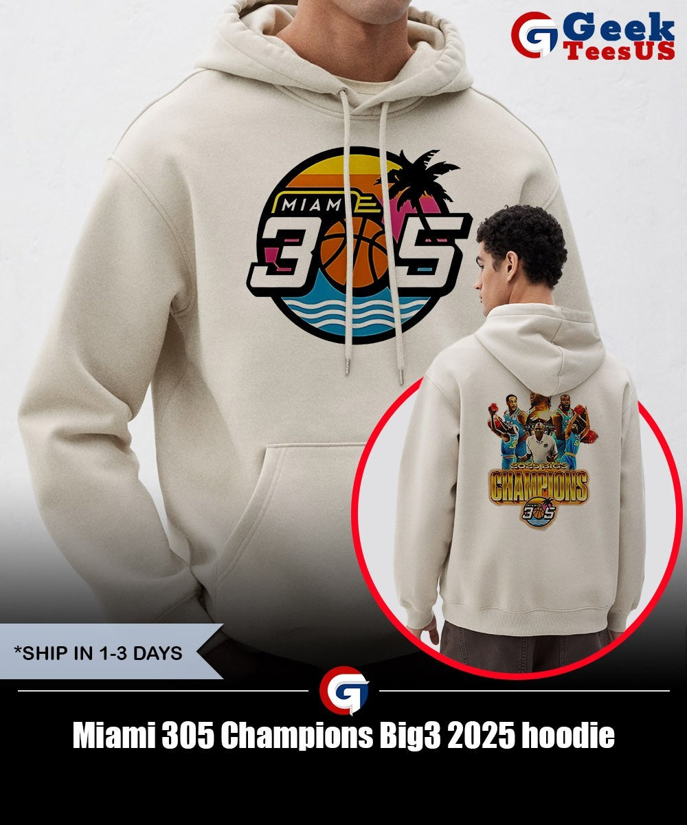 Miami 305 Champions Big3 2025 shirt