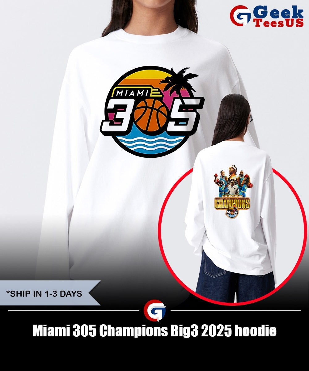 Miami 305 Champions Big3 2025 shirt