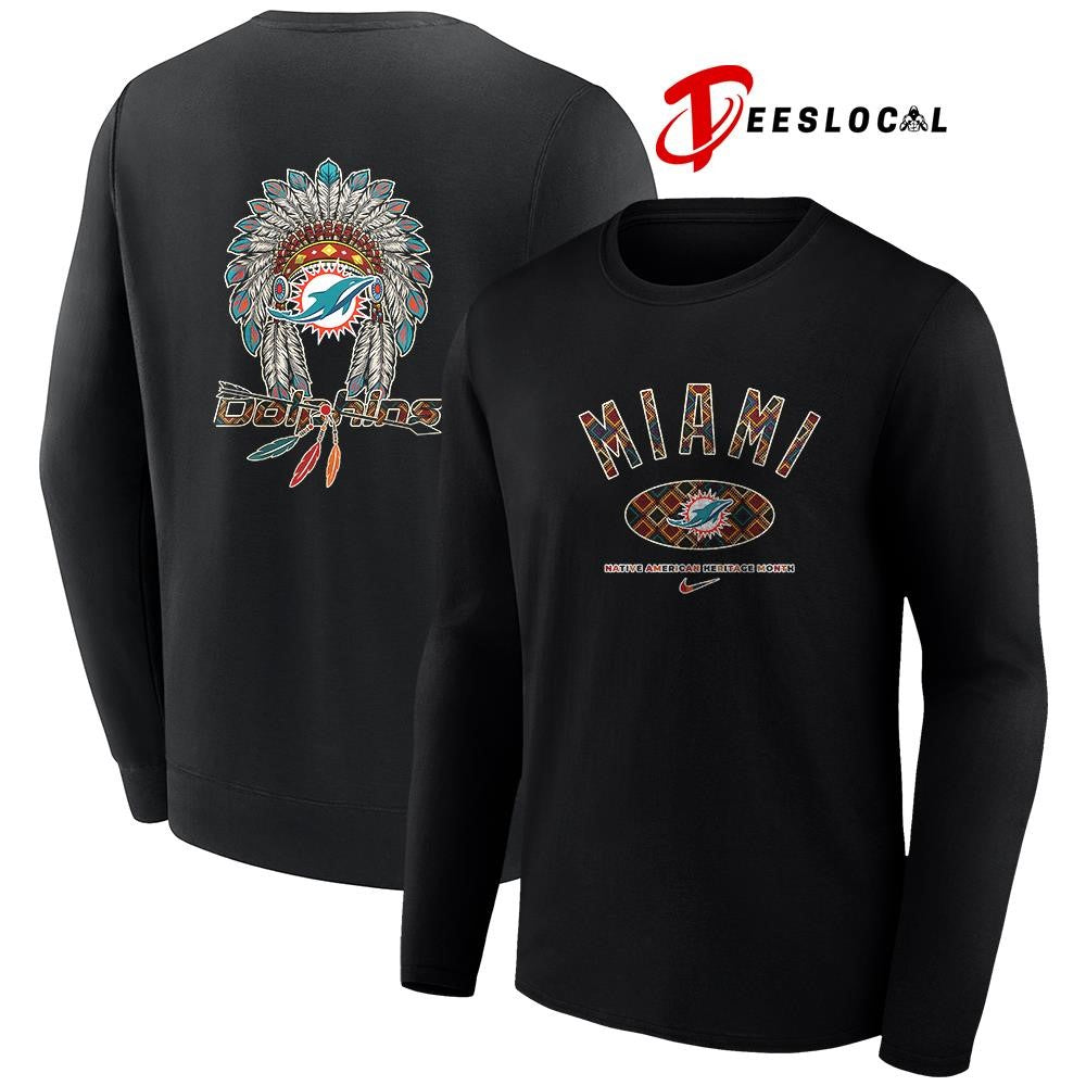 Miami Dolphins x Native American heritage month logo shirt