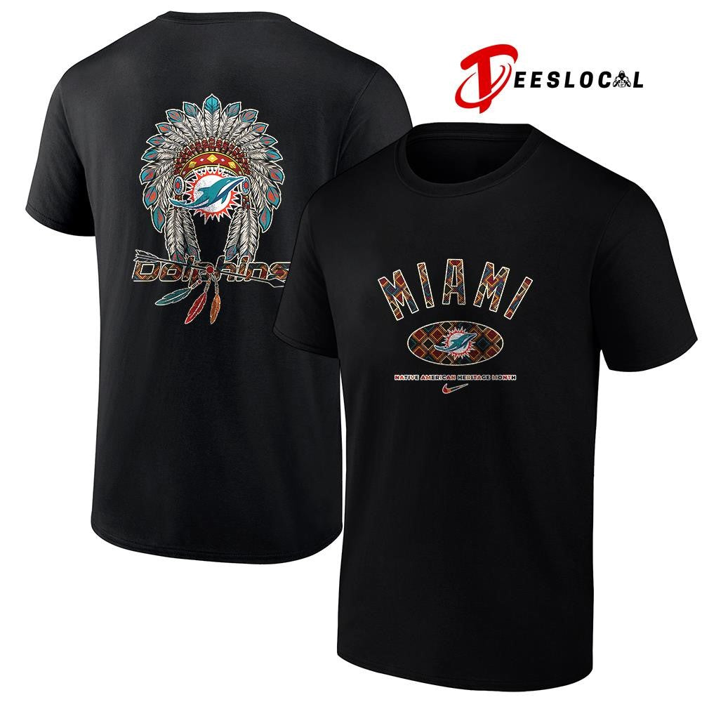 Miami Dolphins x Native American heritage month logo shirt