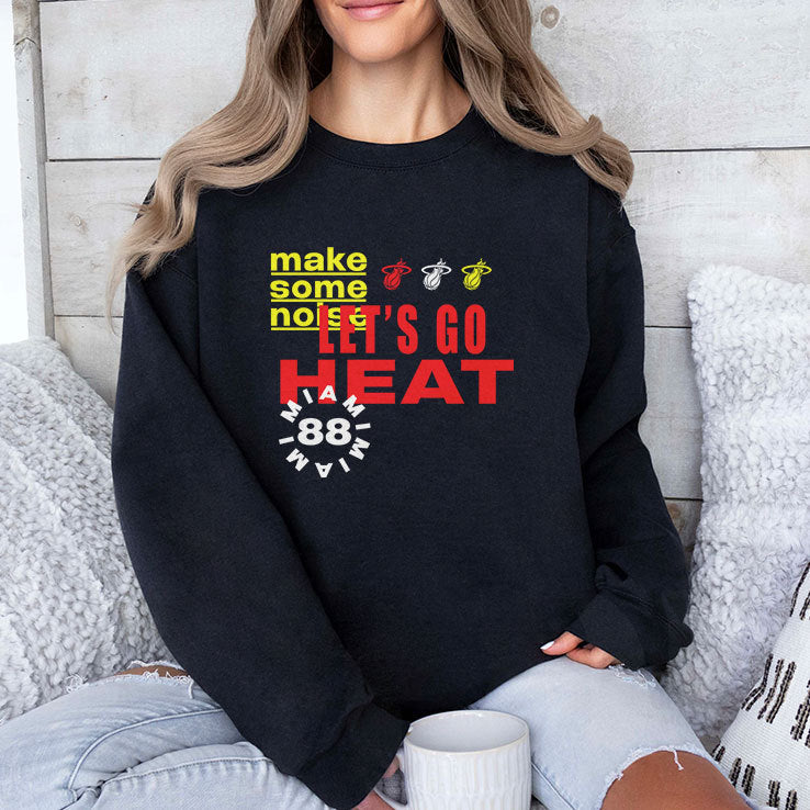Miami Heat Let’s Go Heat Make Some Noise Shirt