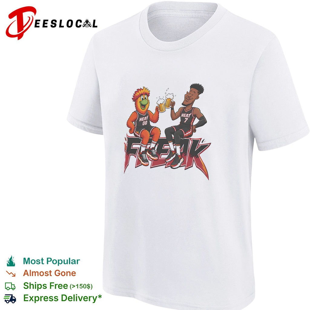 Miami Heat mascot and player number 7 beer freak shirt