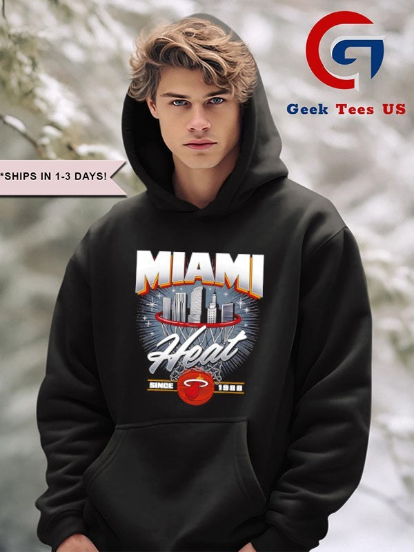 Miami Heat since 1988 NBA Skyline City shirt