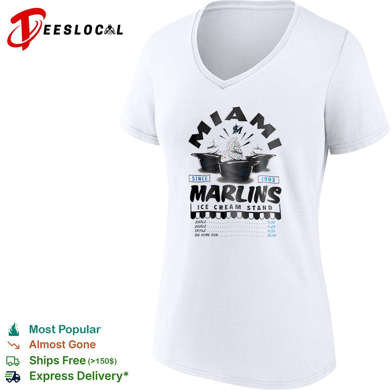 Miami Marlins Since 1993 Ice Cream Stand shirt