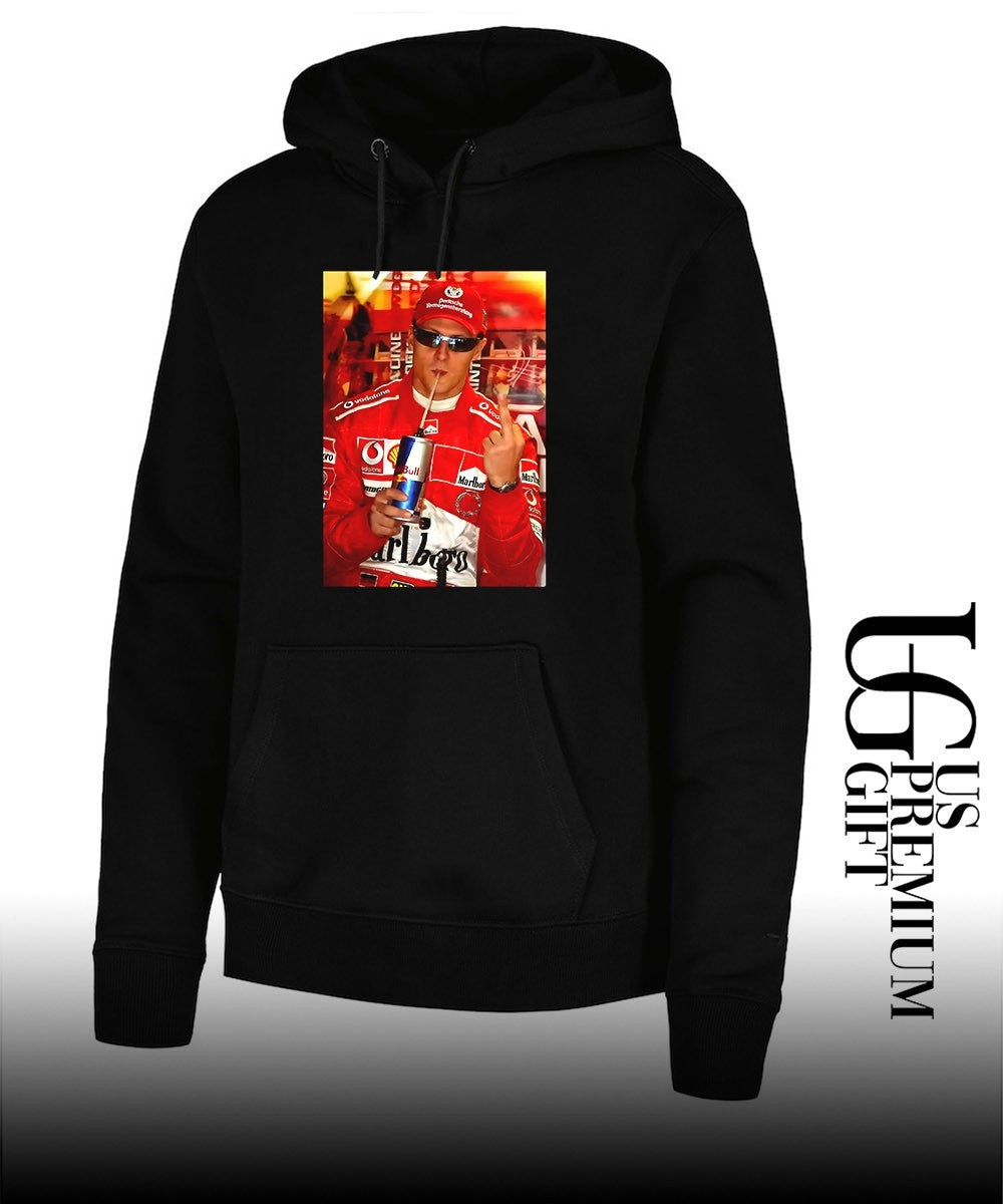 Michael Schumacher F1 racing middle finger shirt