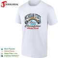 Michigan State Spartans 1989 Aloha Bowl champions Hawaii helmet shirt