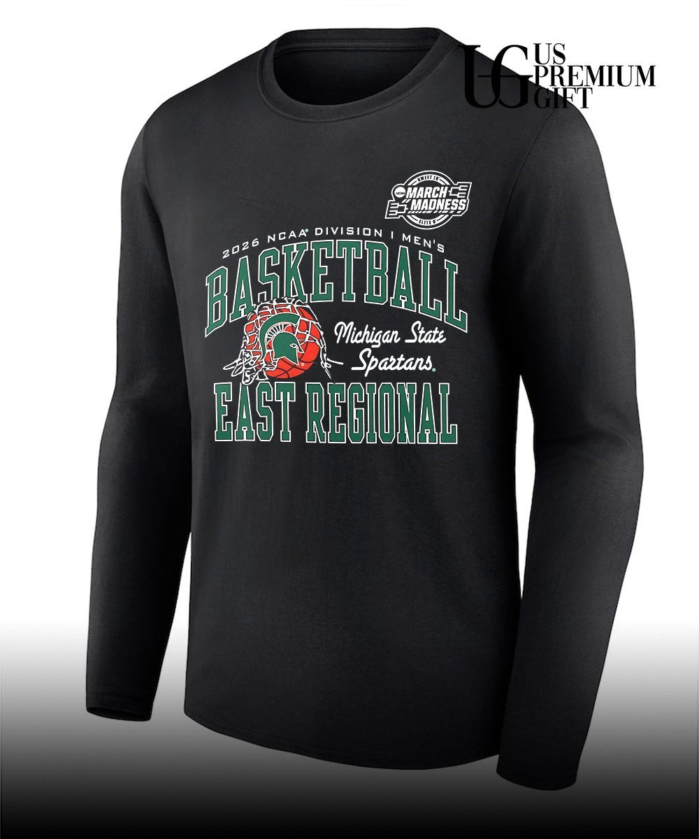 Michigan State Spartans basketball NCAA Division I March Madness East Regional 2026 shirt