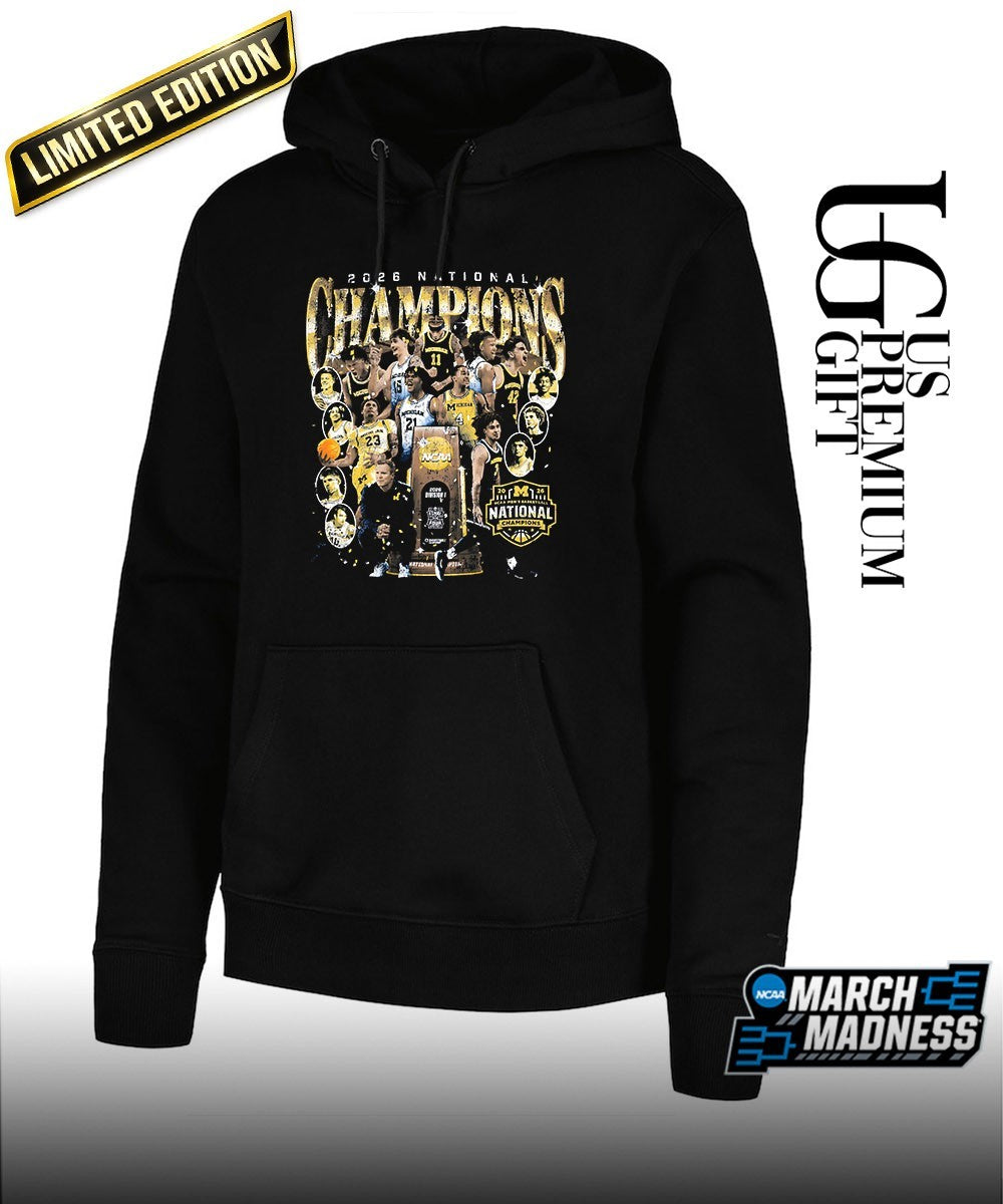 Michigan Wolverines 2026 Men’s Basketball National Champions trophy shirt