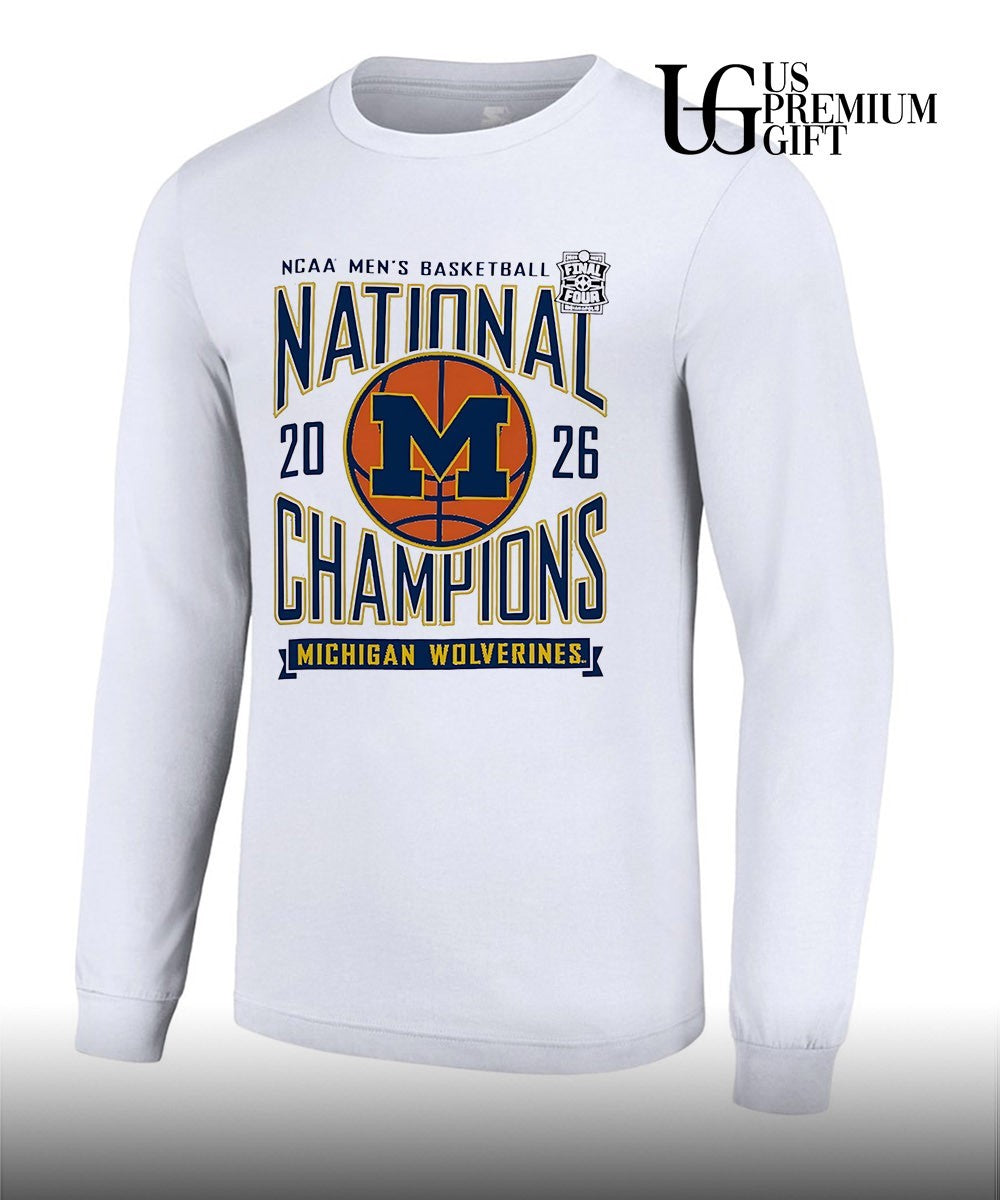 Michigan Wolverines 2026 NCAA D1 Men’s Basketball National Champions shirt
