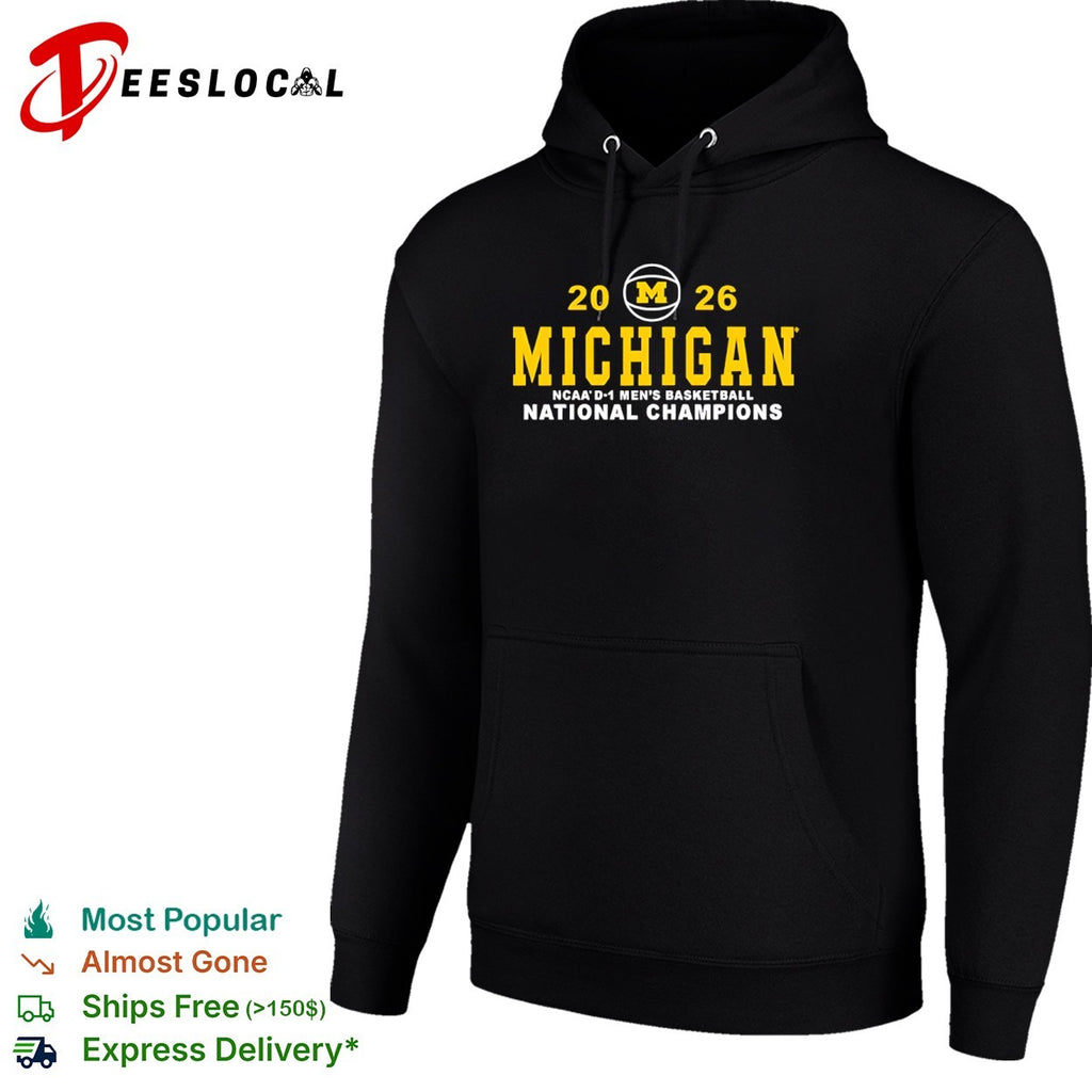 Michigan Wolverines 2026 NCAA DI Men’s Basketball National Champions shirt