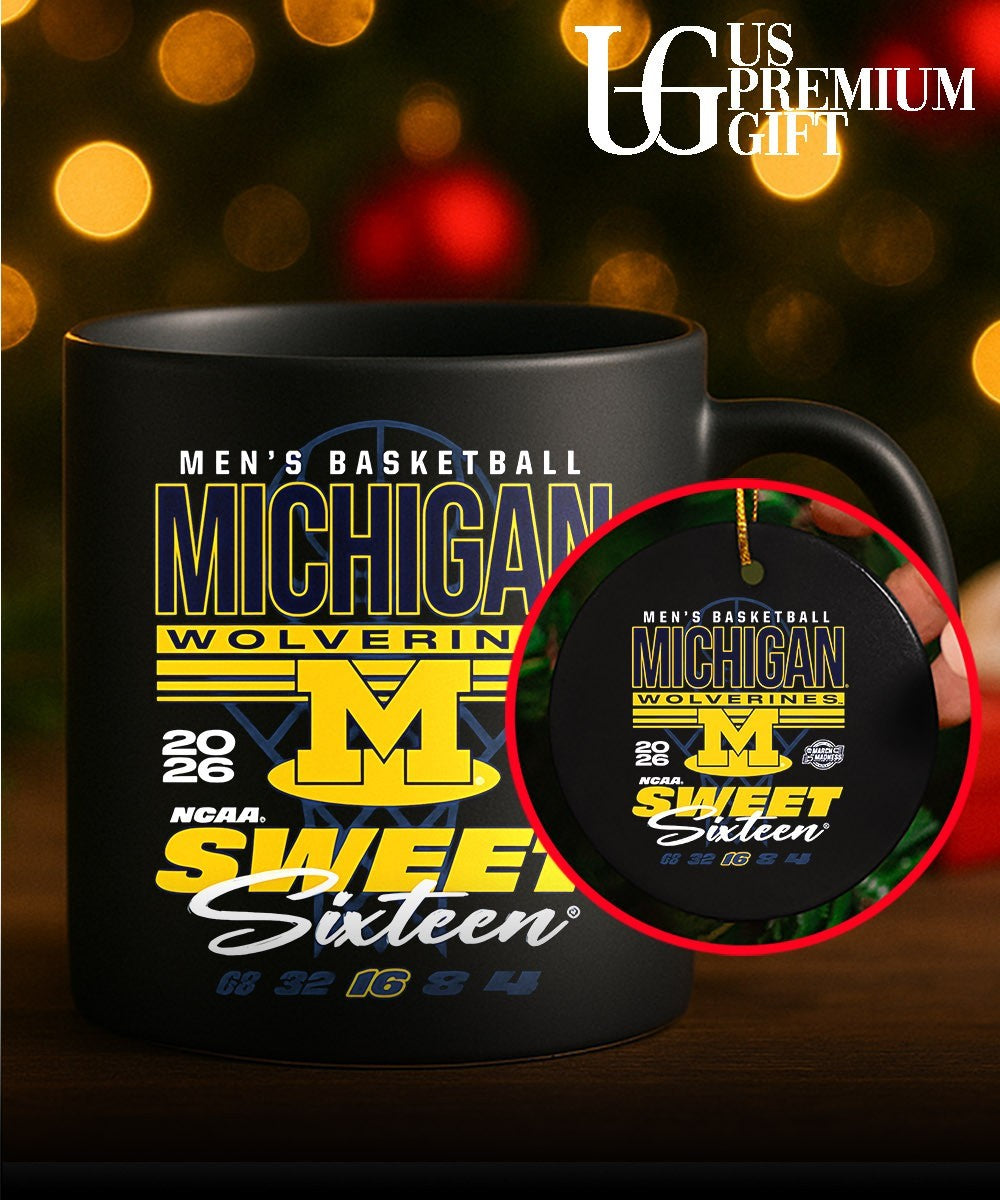 Michigan Wolverines 2026 NCAA March Madness Sweet 16 Bound Net shirt