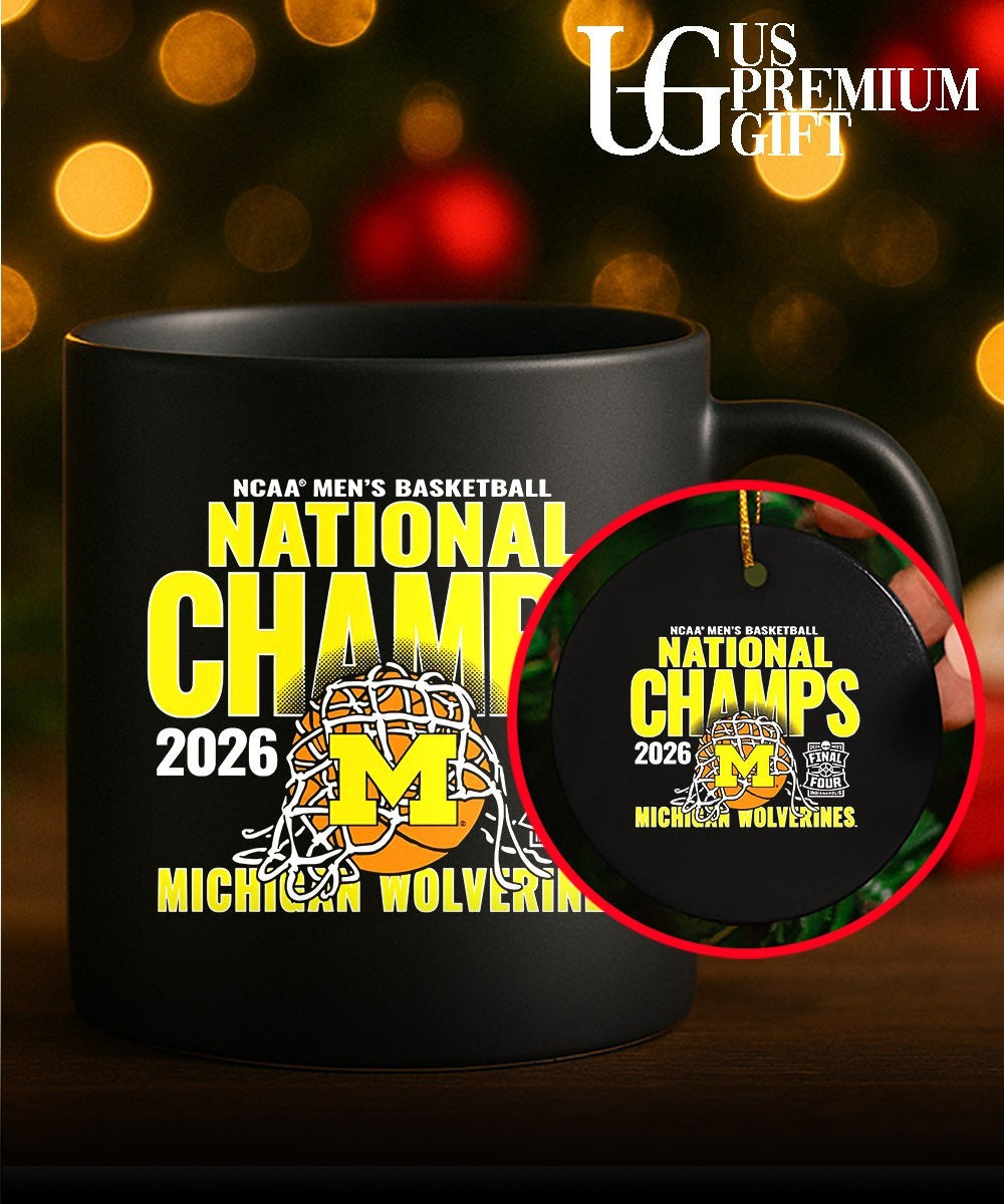 Michigan Wolverines 2026 NCAA Men’s Basketball National Champions cut net shirt