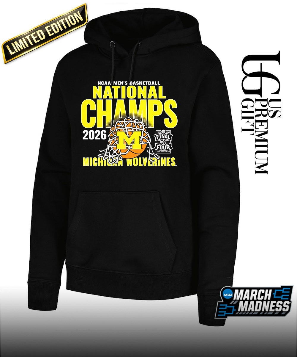 Michigan Wolverines 2026 NCAA Men’s Basketball National Champions cut net shirt
