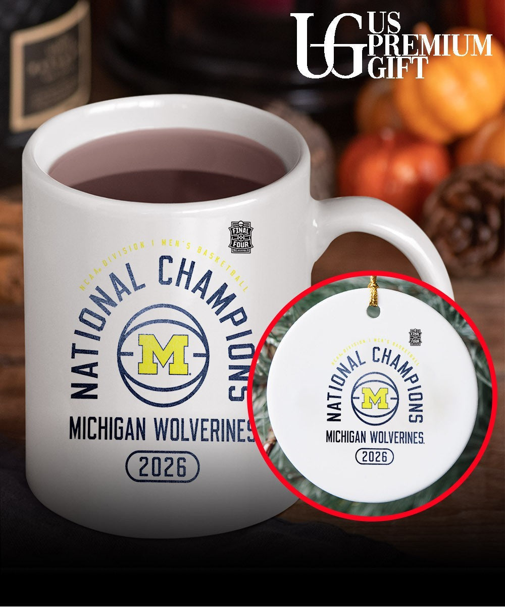 Michigan Wolverines 2026 NCAA Men’s Basketball National Champions fast break shirt