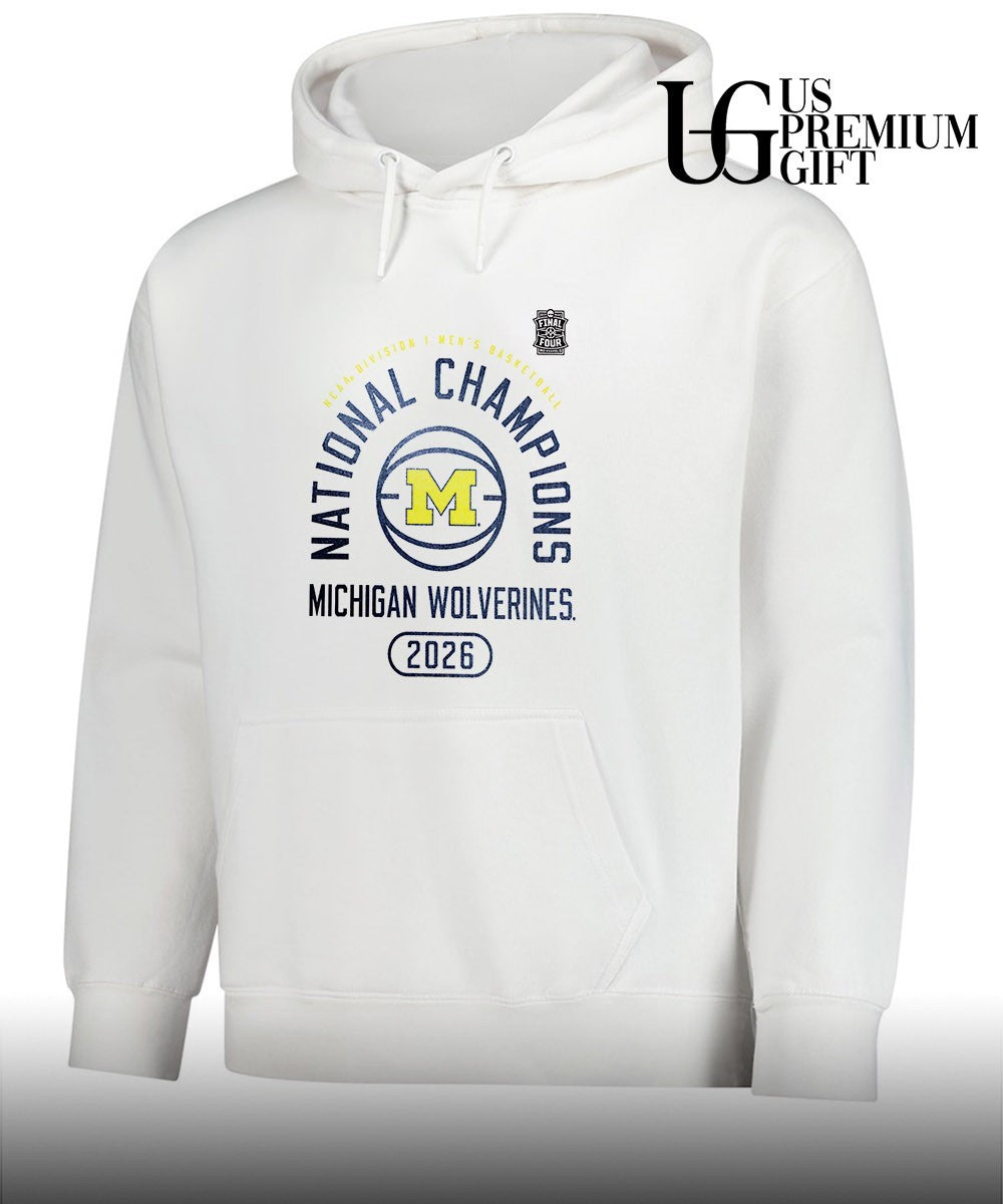Michigan Wolverines 2026 NCAA Men’s Basketball National Champions fast break shirt
