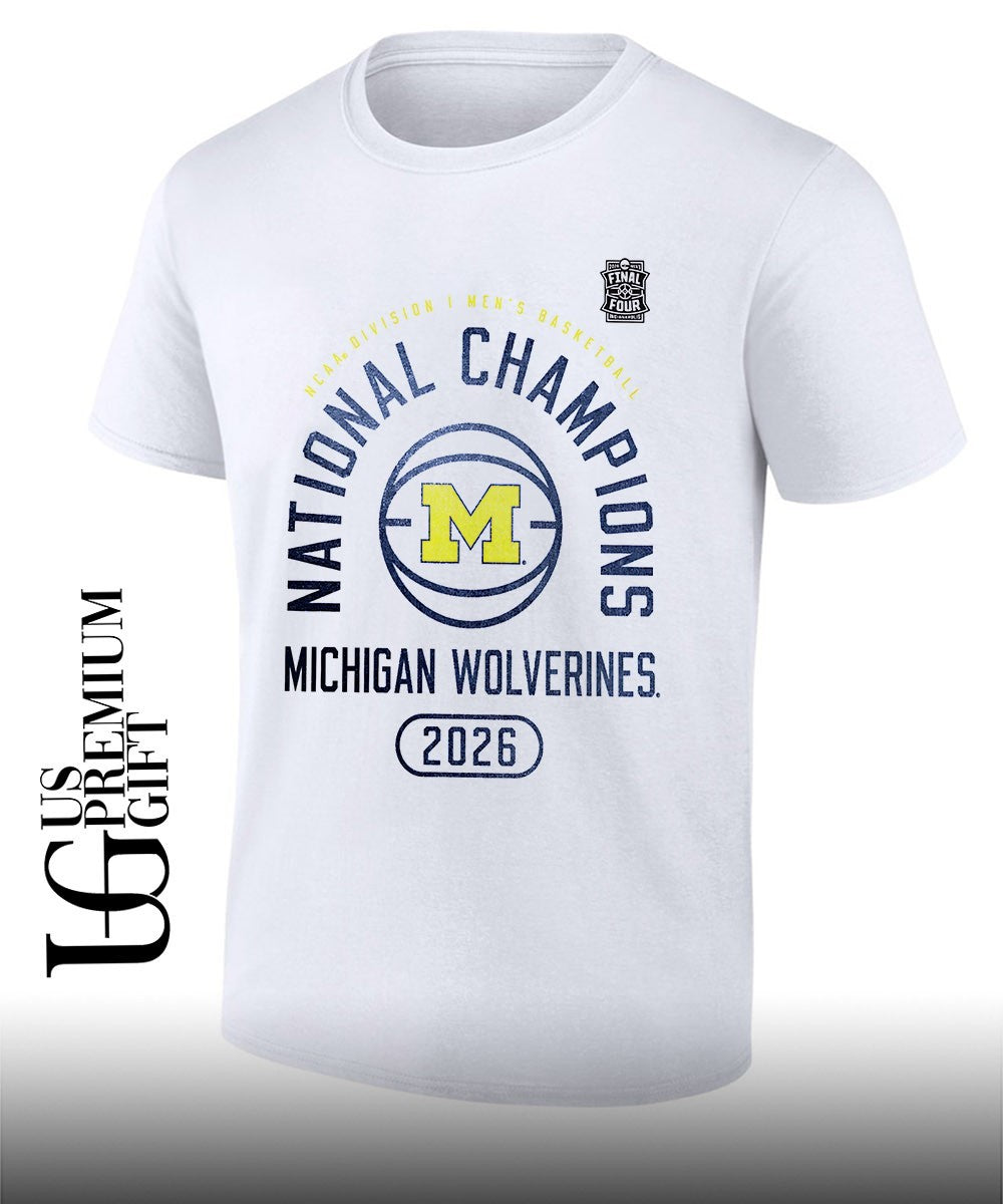 Michigan Wolverines 2026 NCAA Men’s Basketball National Champions fast break shirt