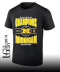 Michigan Wolverines 2026 NCAA Men’s Basketball National Champions graphic T-shirt
