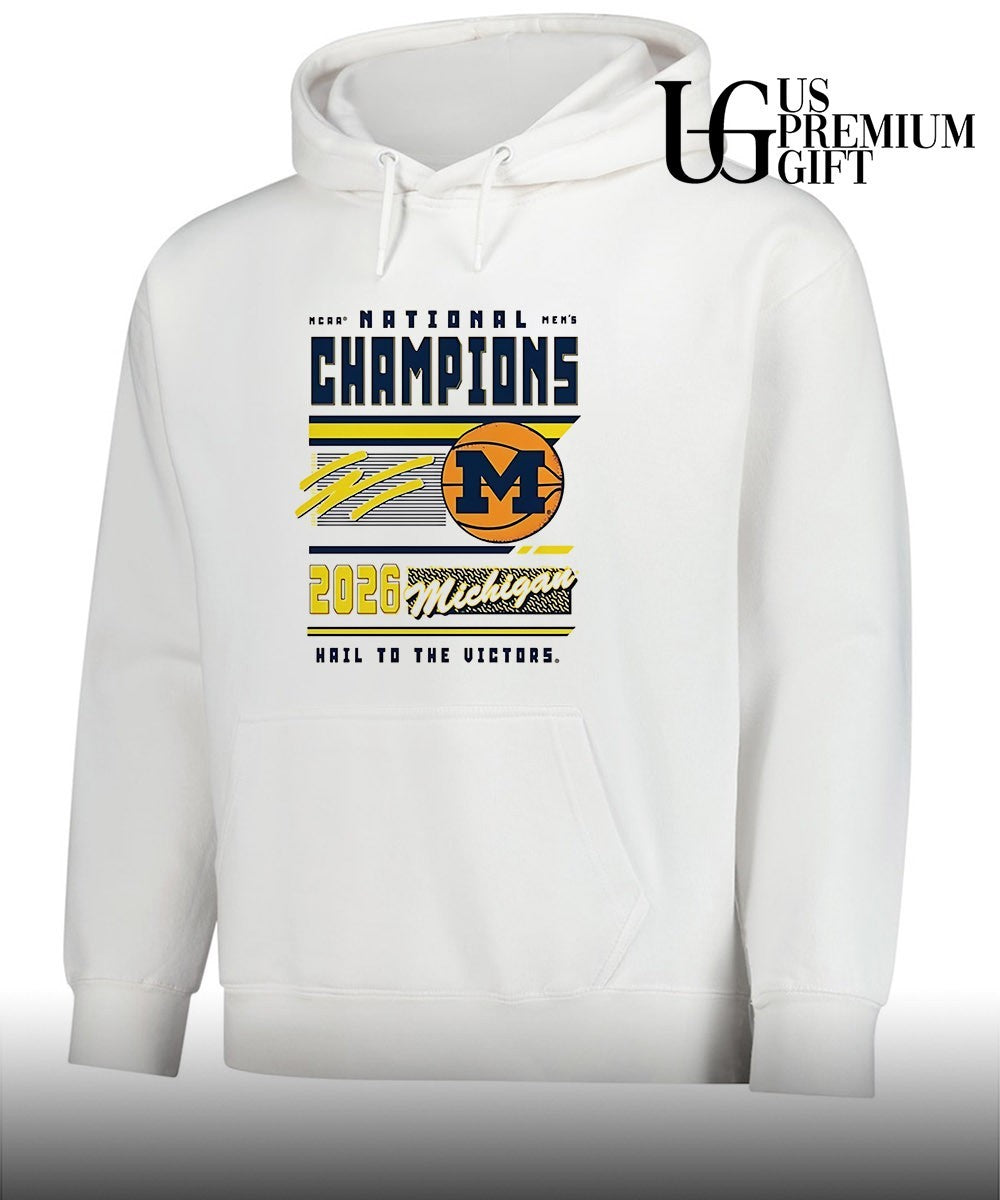 Michigan Wolverines 2026 NCAA Men’s Basketball National Champions hail to the victors shirt