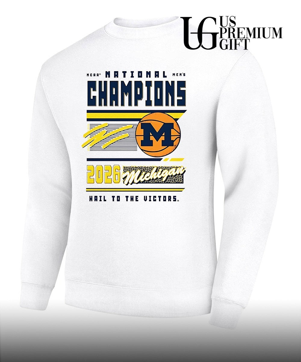Michigan Wolverines 2026 NCAA Men’s Basketball National Champions hail to the victors shirt