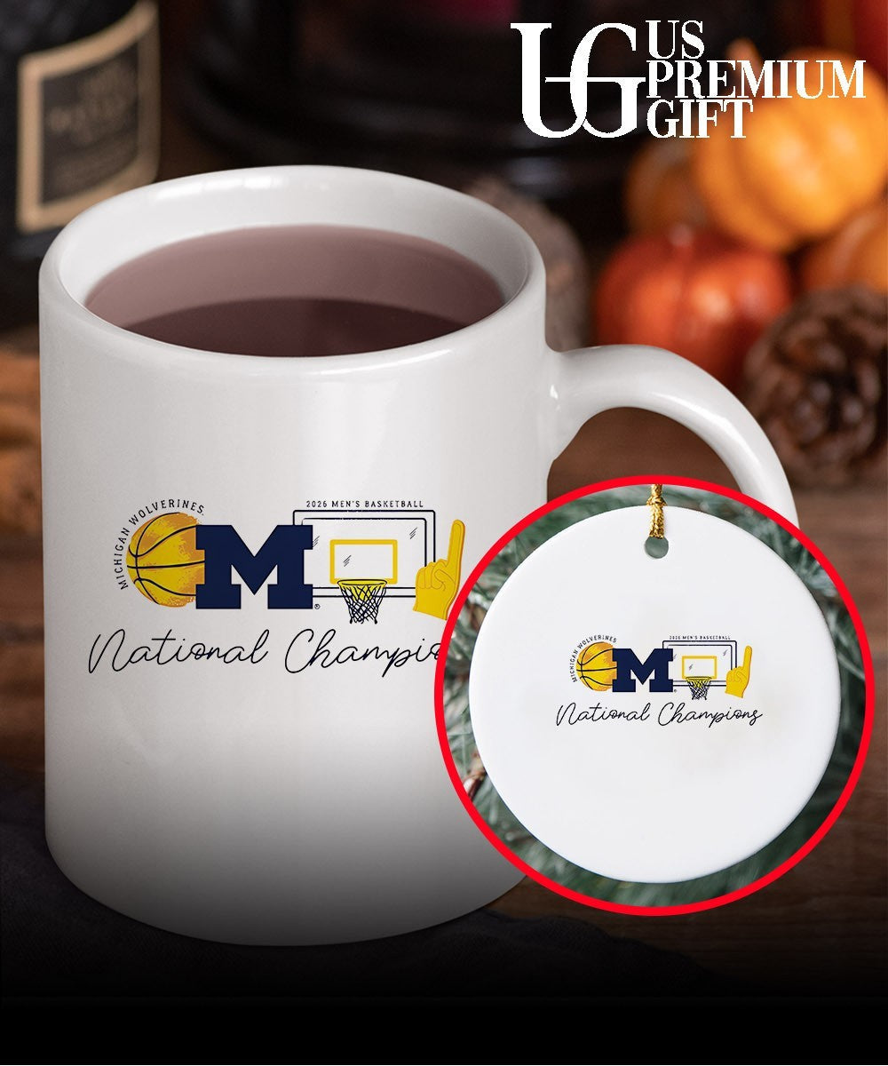 Michigan Wolverines 2026 NCAA Men’s Basketball National Champions sketch element shirt