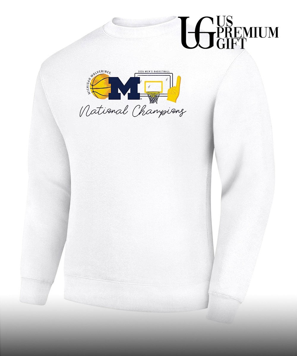 Michigan Wolverines 2026 NCAA Men’s Basketball National Champions sketch element shirt