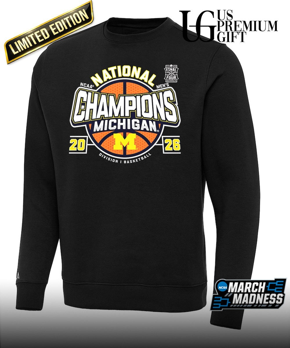 Michigan Wolverines 2026 NCAA Men’s basketball National Champions T-shirt