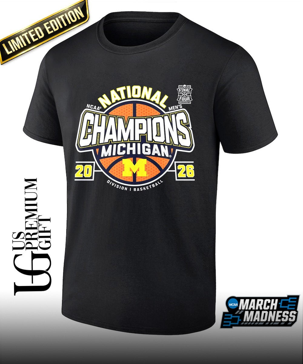 Michigan Wolverines 2026 NCAA Men’s basketball National Champions T-shirt