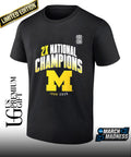 Michigan Wolverines 2026 Two-Time NCAA Men’s Basketball National Champions post move shirt