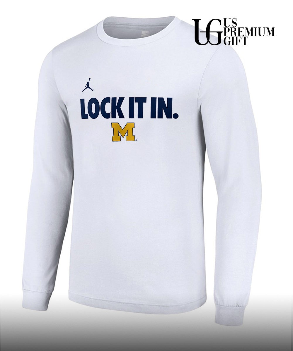 Michigan Wolverines Lock It In 2026 On-Court Bench shirt