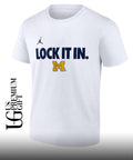 Michigan Wolverines Lock It In 2026 On-Court Bench shirt