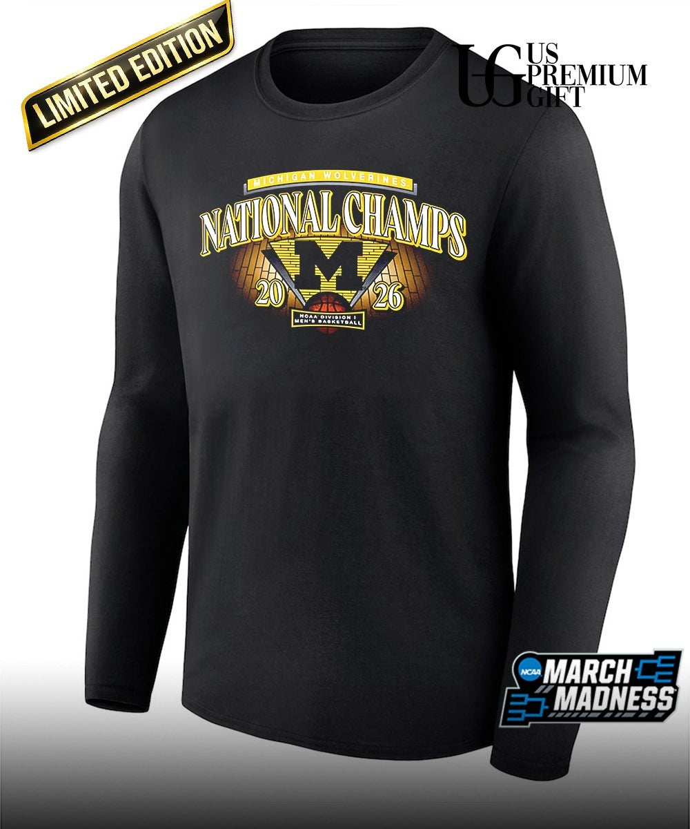 Michigan Wolverines Men’s Basketball 2026 NCAA National Champions big and tall shirt