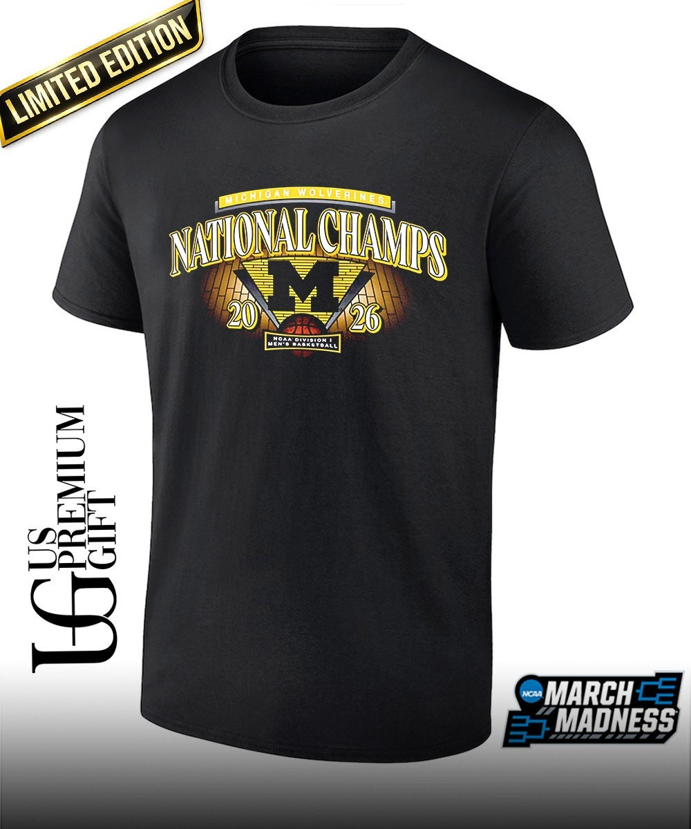 Michigan Wolverines Men’s Basketball 2026 NCAA National Champions big and tall shirt