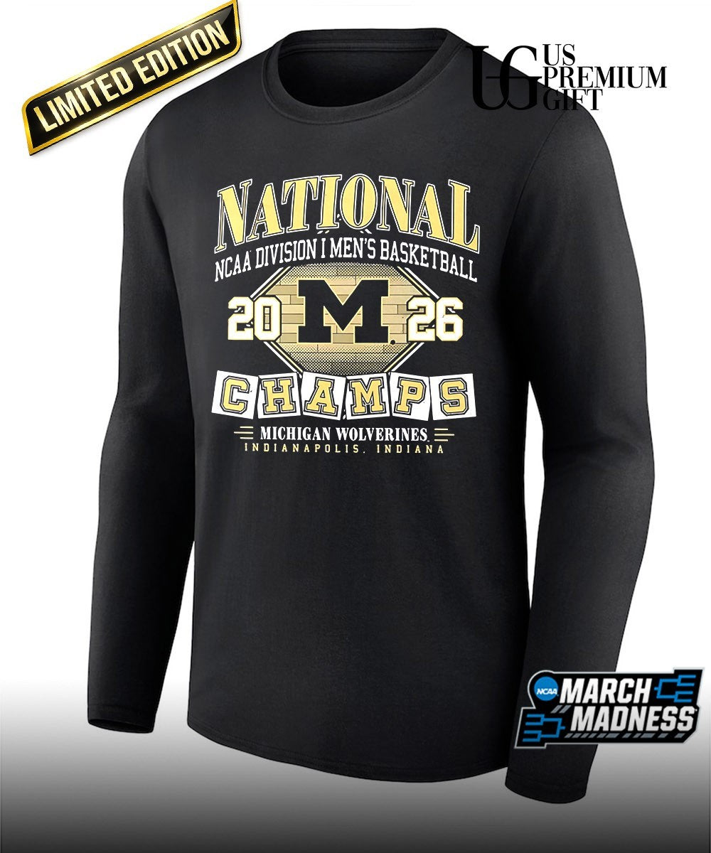 Michigan Wolverines Men’s Basketball 2026 NCAA National Champions shirt