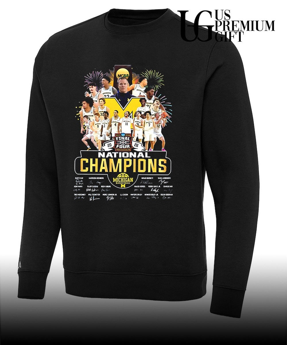 Michigan Wolverines Men’s Basketball National Champions 2026 poster shirt
