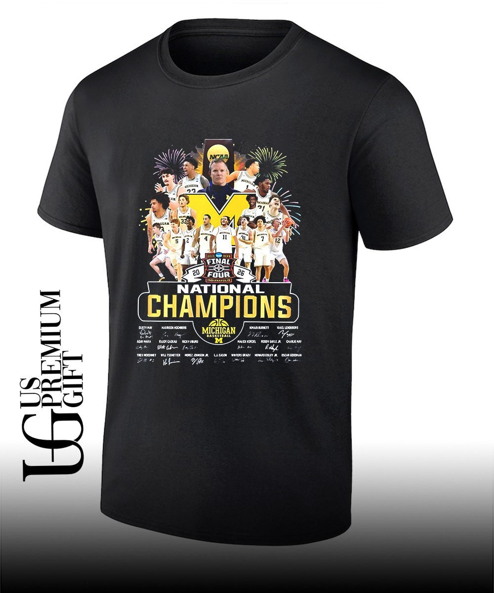 Michigan Wolverines Men’s Basketball National Champions 2026 poster shirt