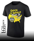 Michigan Wolverines NCAA MBB 2026 National Champions shock the World tour shirt
