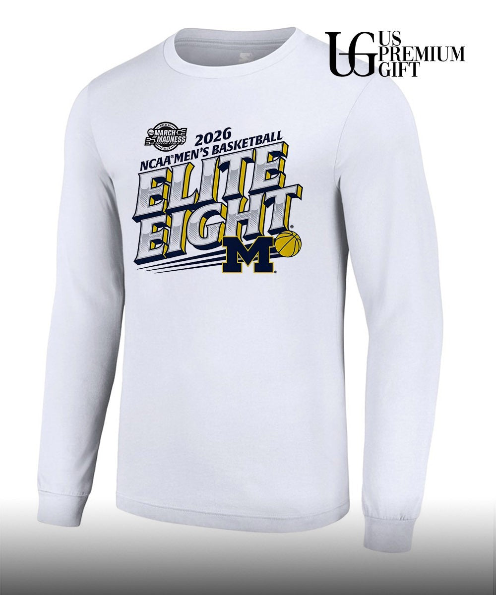 Michigan Wolverines NCAA men’s basketball 2026 Elite Eight shirt