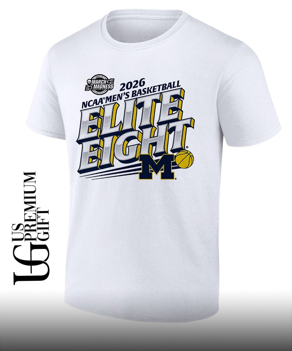 Michigan Wolverines NCAA men’s basketball 2026 Elite Eight shirt