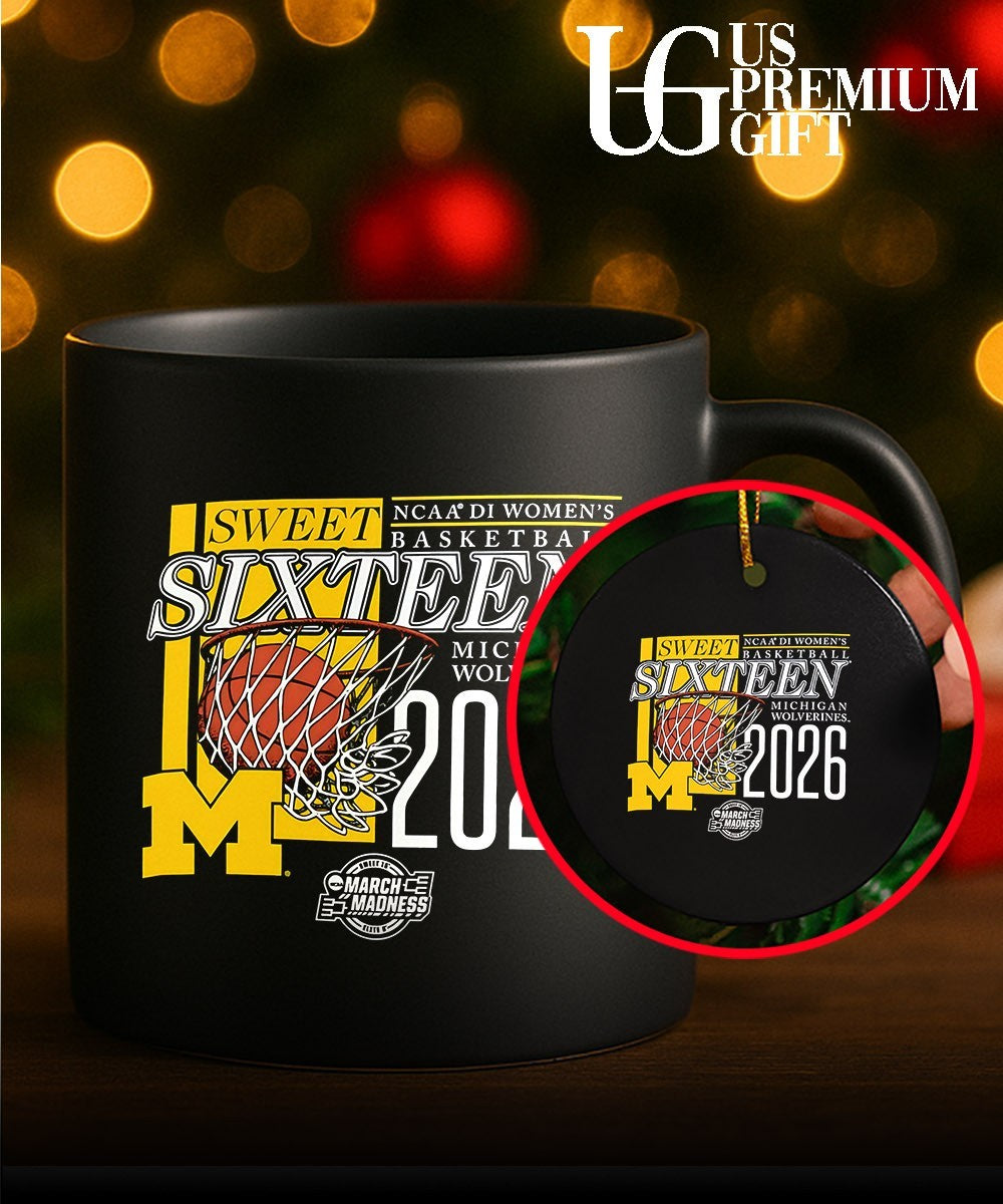 Michigan Wolverines Sweet Sixteen NCAA 2026 Division 1 Women’s basketball March Madness shirt