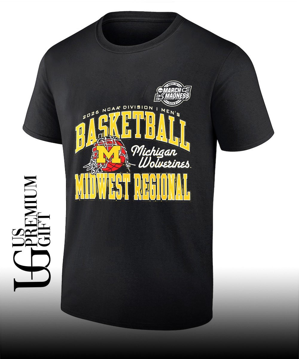 Michigan Wolverines basketball NCAA Division I March Madness Midwest Regional 2026 shirt