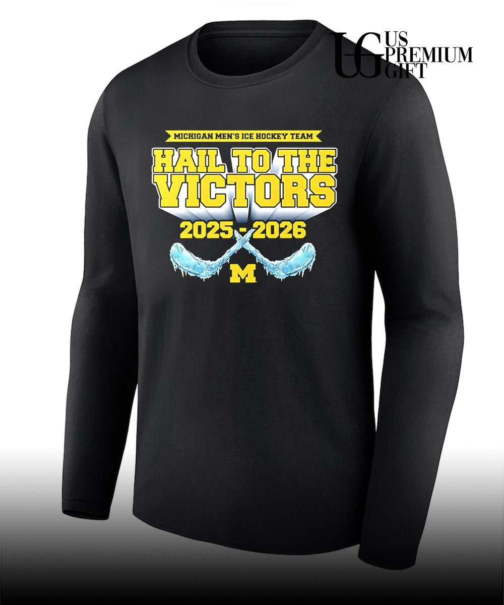 Michigan Wolverines ice hockey team Hail To The Victoras 2025-2026 shirt