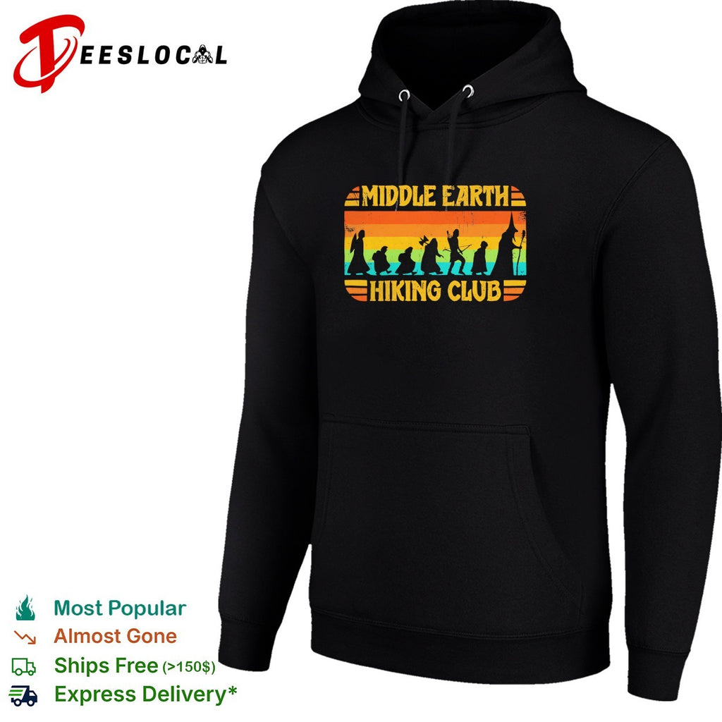 Middle Earth Hiking Club Retro shirt