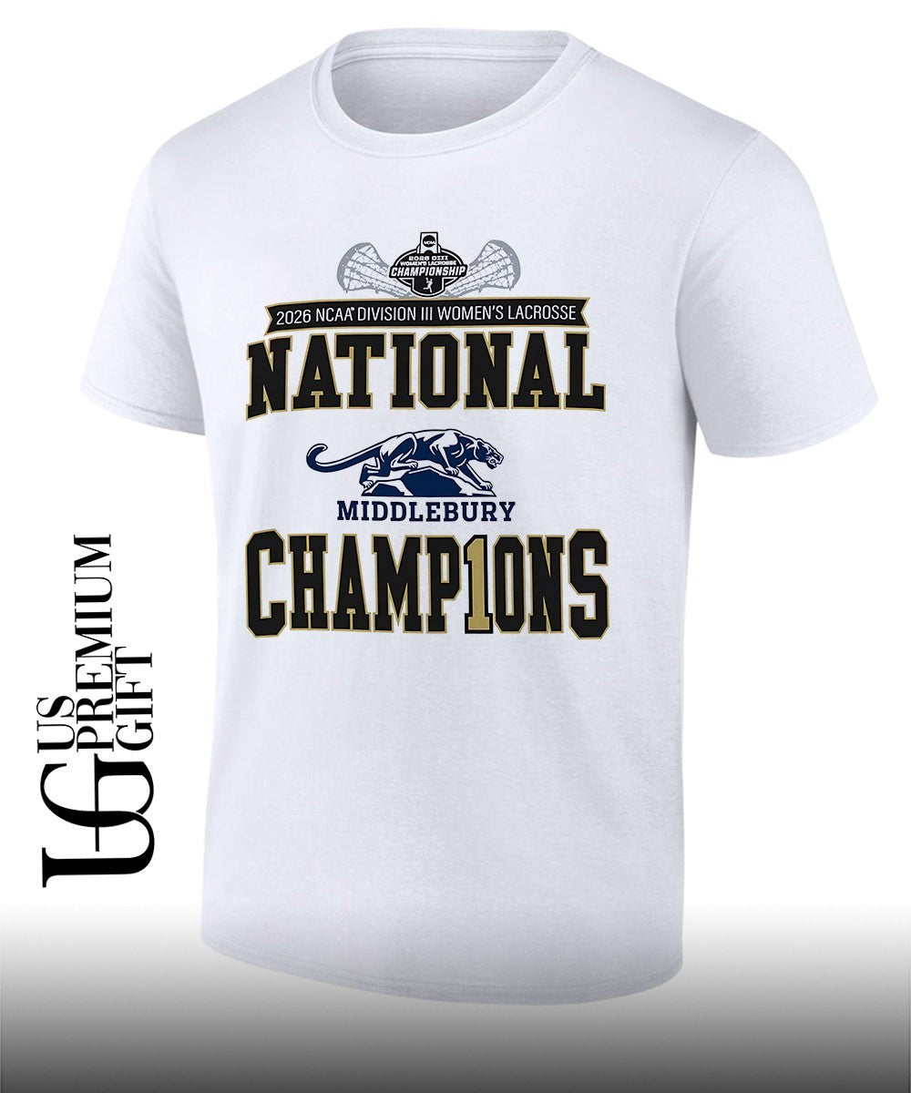 Middlebury Bobcats NCAA Division III Women’s Lacrosse National Champions 2026 shirt