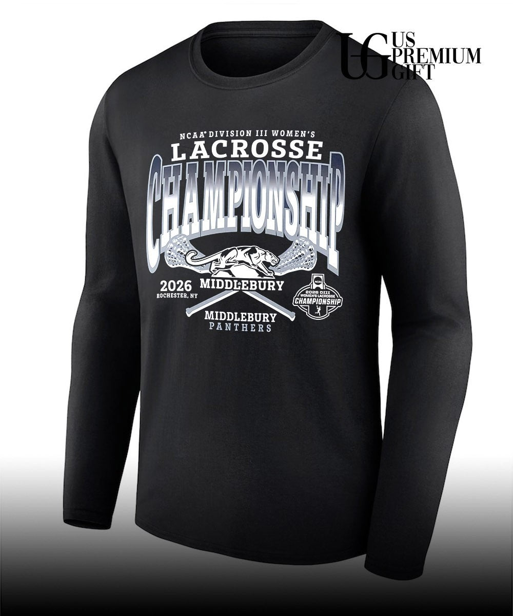 Middlebury Panthers 2026 NCAA Division III Women’s Lacrosse Championship shirt