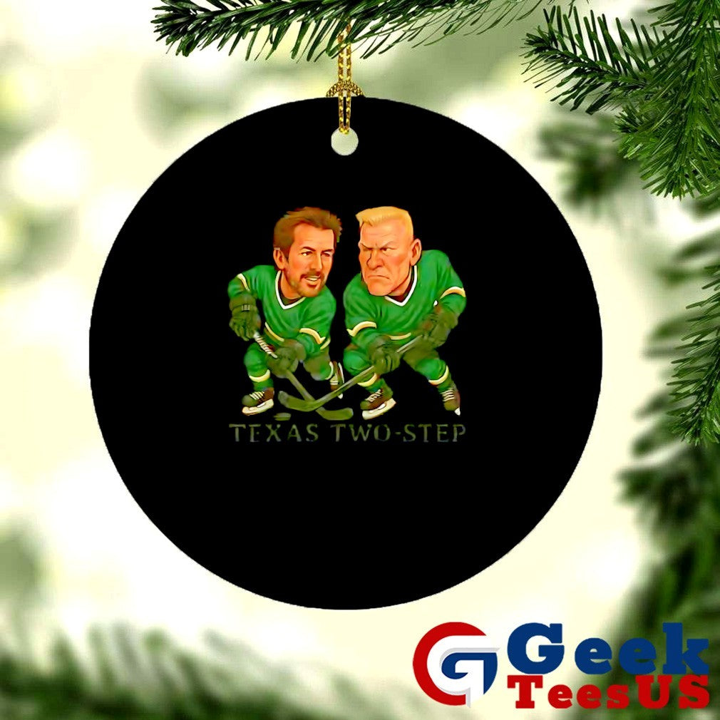 Mike Modano and Brett Hull Texas Two-step Hockey caricatures shirt