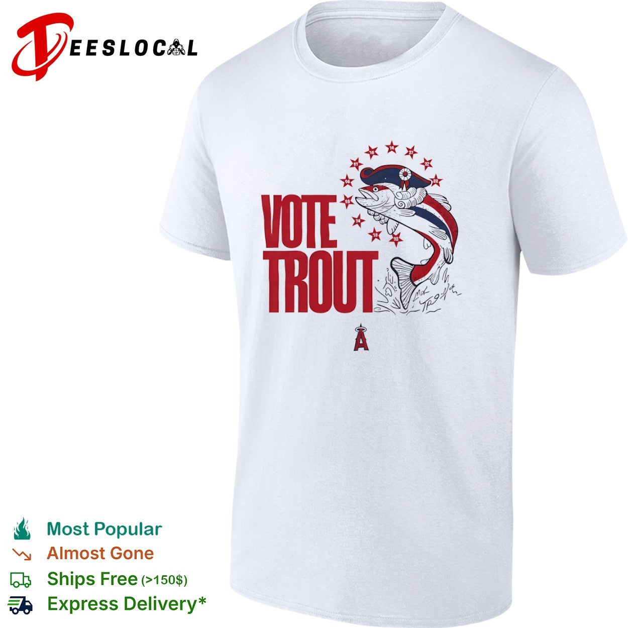 Mike Trout Los Angeles Angels MLB Vote Trout shirt