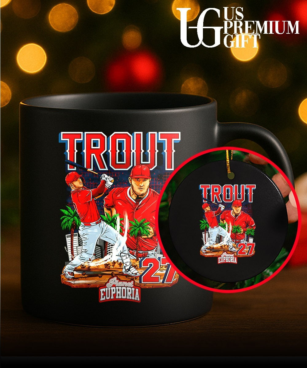 Mike Trout Los Angeles Angels baseball Planet Euphoria graphic shirt