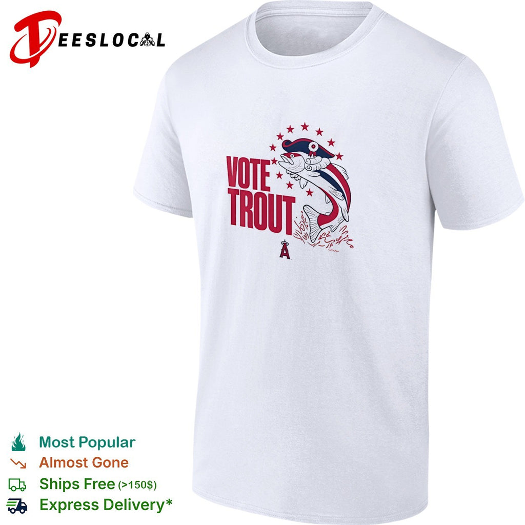 Mike Trout Los Angeles Angels vote trout fish shirt