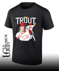 Mike Trout player Los Angeles Angels baseball signature memories shirt